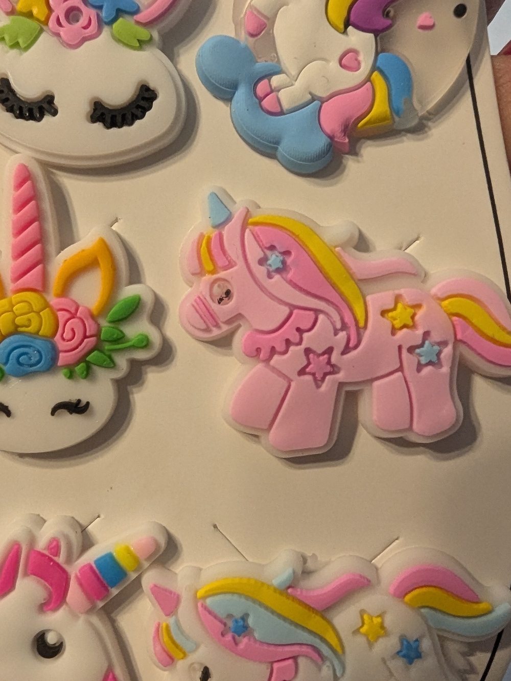 Kids Pink Unicorn Shoe Charms - Cute Unicorn Accessories
